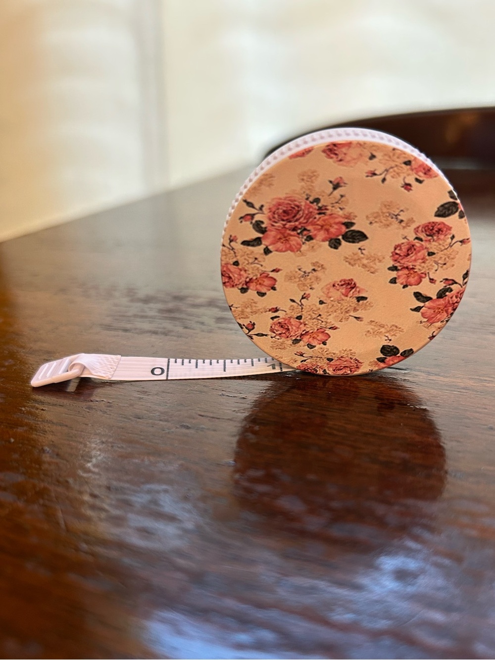 Floral Pink Retractable Tape Measure - Women Accessories NEW